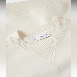 Mango Ribbed Endings Sweatshirt